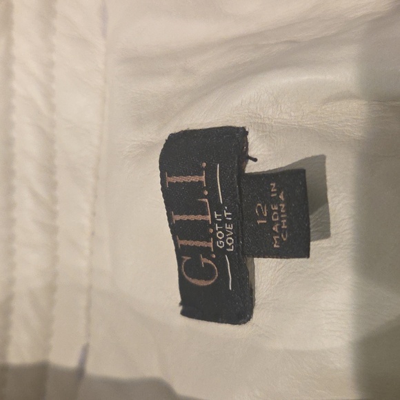 J. Jill Women's Light Cream Leather Jacket - Picture 9 of 11